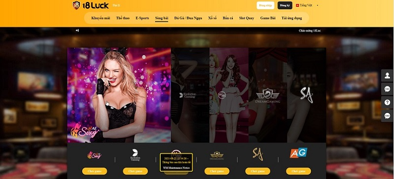 18Luck &ndash; Đẳng cấp nh&agrave; c&aacute;i số 1 c&aacute; cược của game thủ Việt