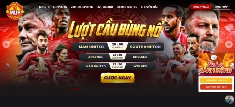 MU9 – Nhà cái cá cược, lô đề online MU9 “chất” đến từ Anh Quốc
