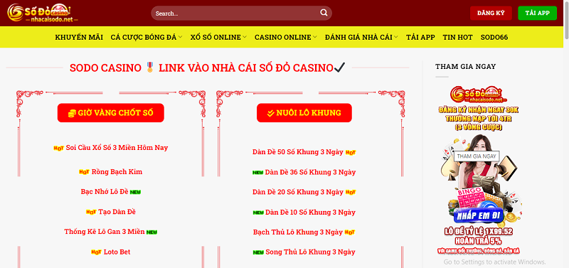 Sodo &ndash; Đ&aacute;nh gi&aacute; nh&agrave; c&aacute;i l&ocirc; đề online uy t&iacute;n nhất thị trường